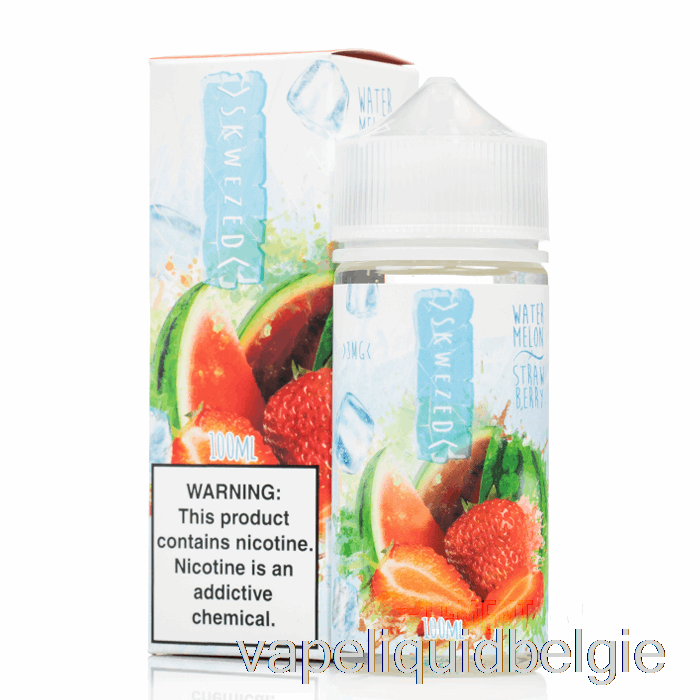 Vape België Ijs Watermeloen Aardbei - Scheef - 100ml 3mg